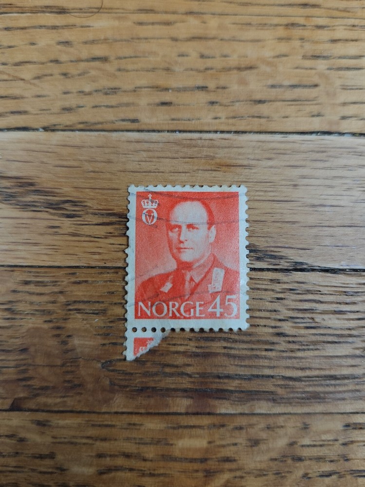 Norway Stamp King Olav V 45ore Used