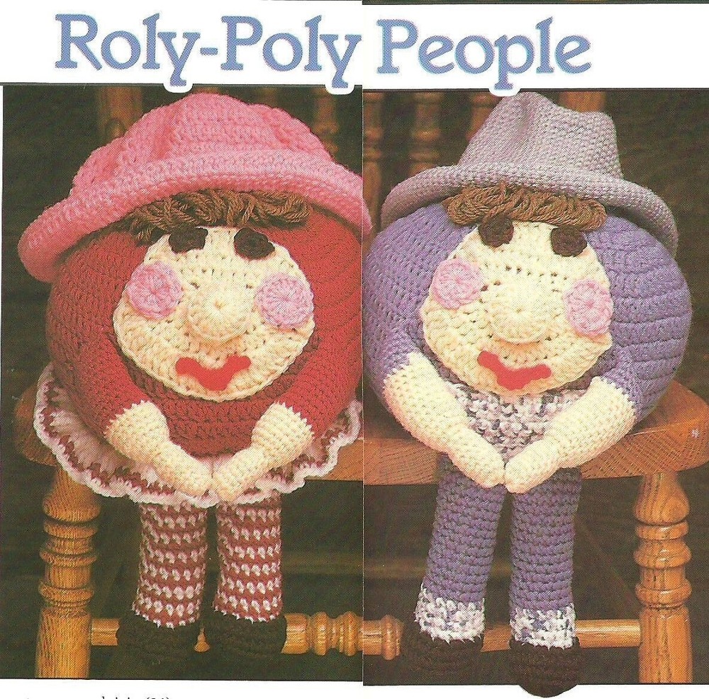 Roly-Poly People Toys crochet pattern instructions
