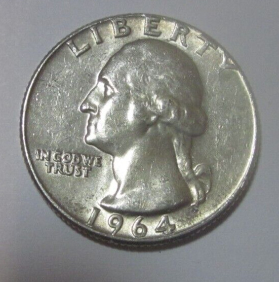 1964  D  Washington Silver Quarter   90% Silver