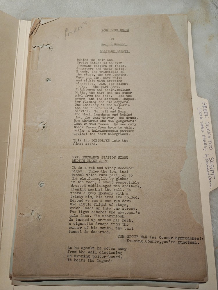 Green Cockatoo Script  - William Cameron Menzies - 1937