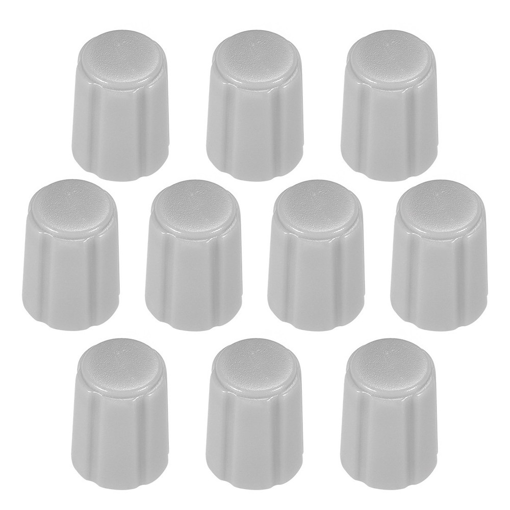 10pcs 4x6mm Potentiometer Control Knobs for Electric Guitar Grey