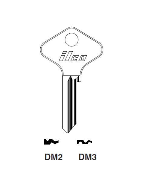 Taylor P72 same as DM3 Key Blank uncut (1 Pc)
