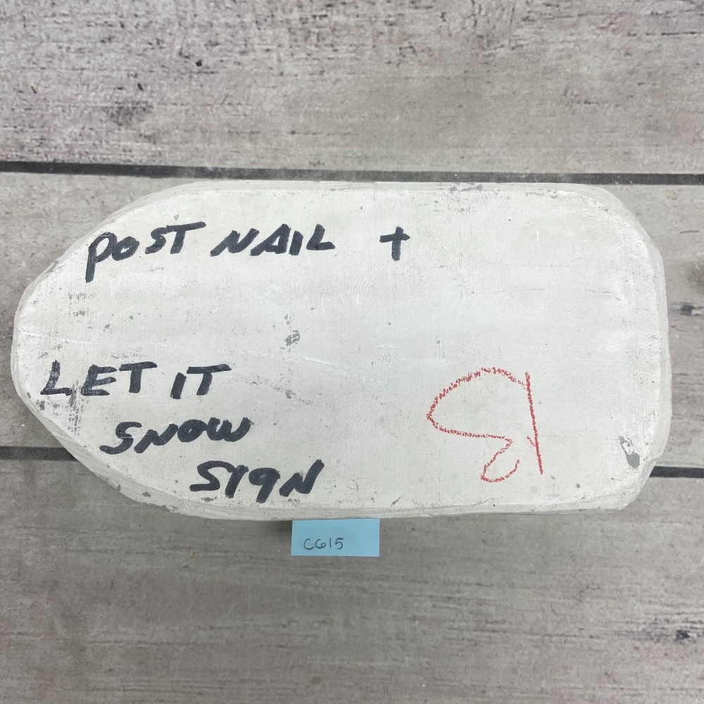 Clay Magic Ceramic Casting Mold Post Nail+ Let It Show Sign #2741