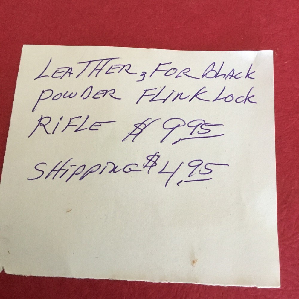 5-Leather Strips for Black powder Flintlock Rifle