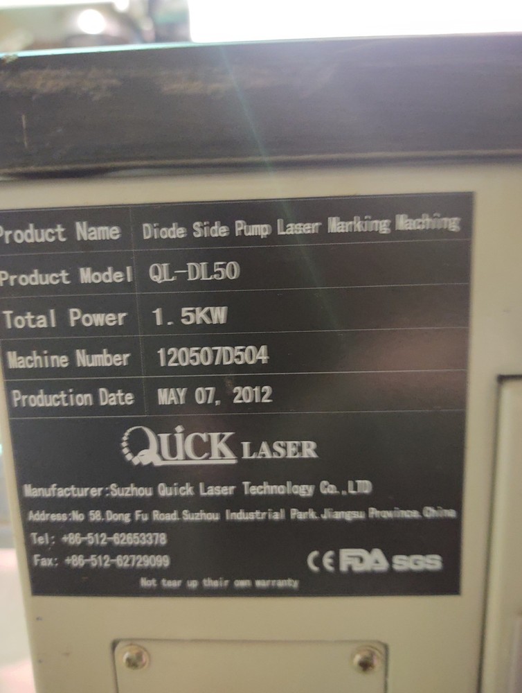 QUICK LASER MARKING MACHINE