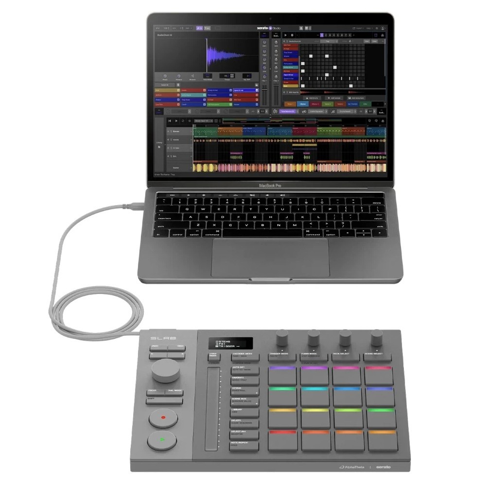 ALPHATHETA SLAB Music Production Controller Optimized for Serato Studio