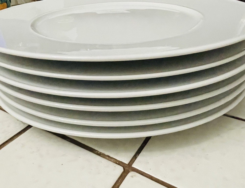 6 dinner plates KPM Berlin White d/30cm