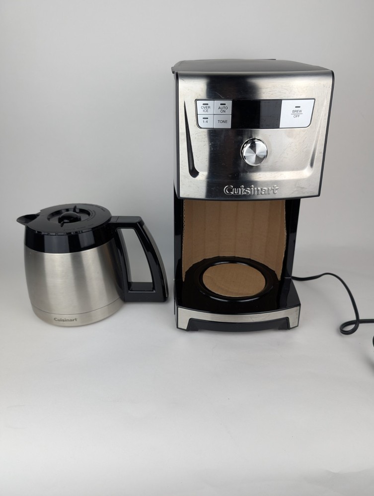 Cuisinart 12 Cup Programmable Thermal Coffeemaker Black/Silver DCC-3700