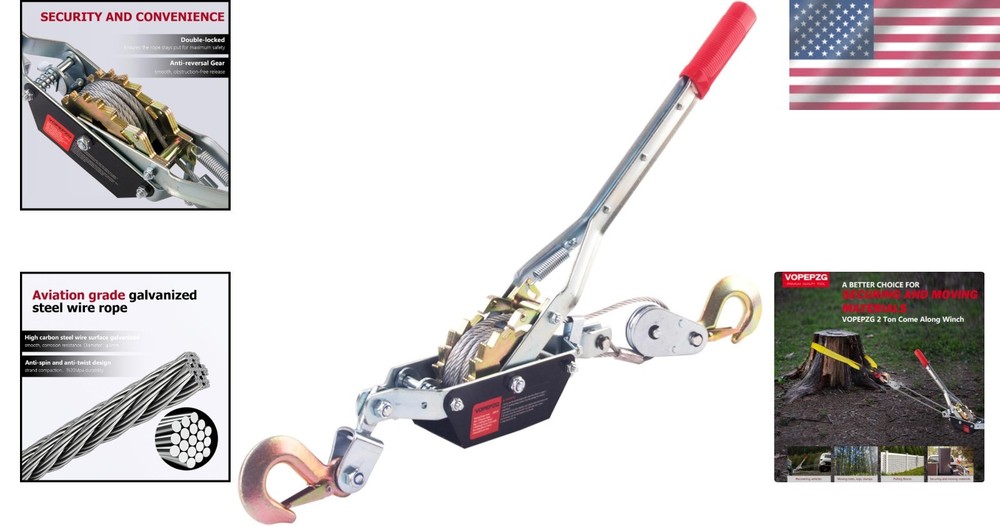 Heavy Duty 2T Capacity Winch