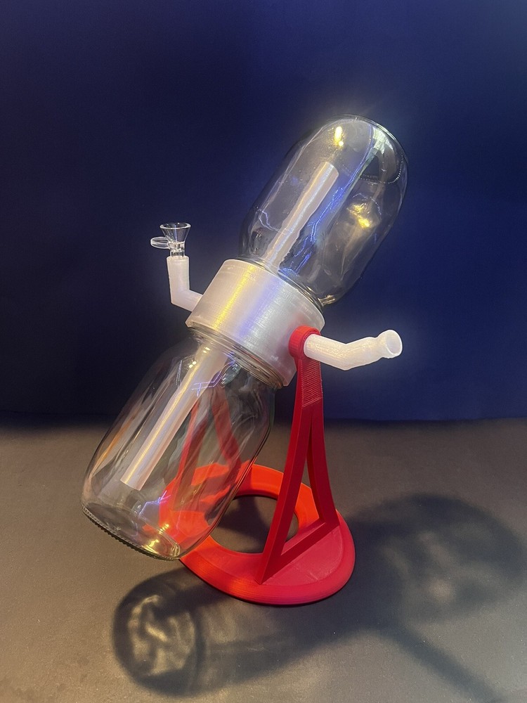 360 Rotating Gravity Bong/Hookah Water Pipe. Red Edition