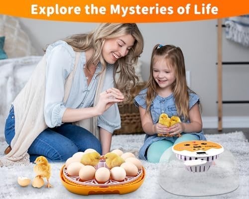 Incubators for Hatching Eggs, Egg Incubator with Automatic Egg Turning and Humid