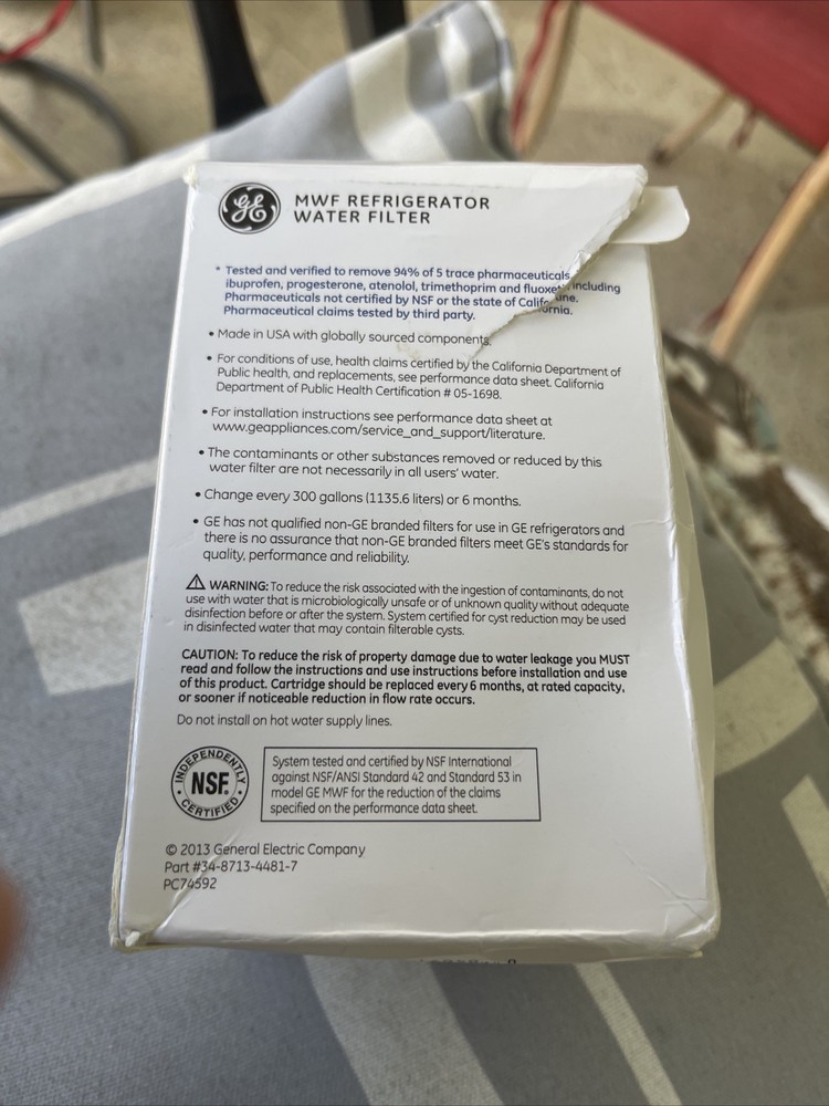 GE MWF Genuine Smart Water Filter