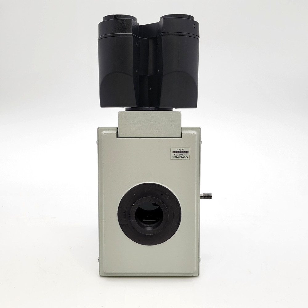 Olympus Microscope U-SWETTR Super Wide Erect Image Tilting Trinocular Head
