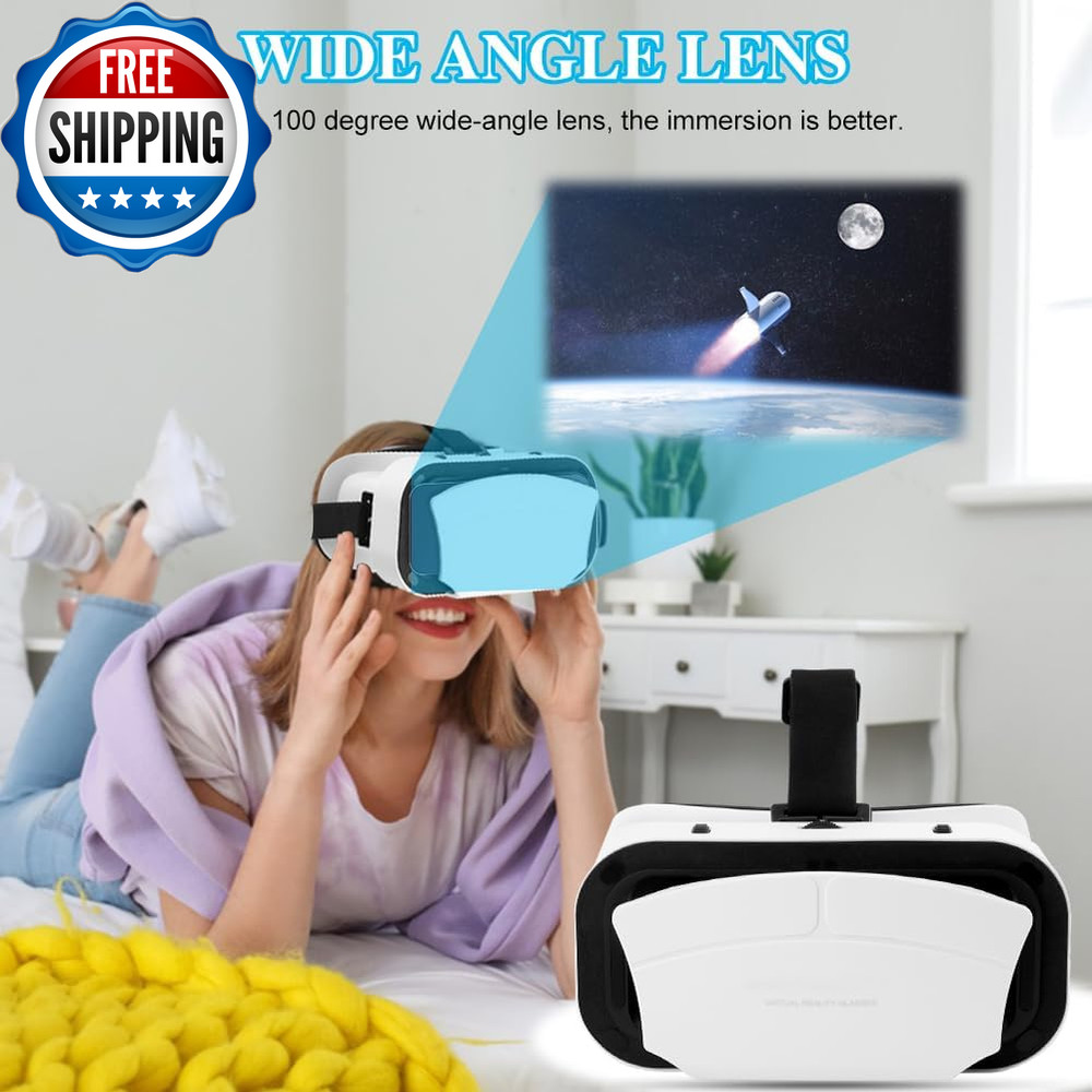 Virtual Reality Goggles, 3D VR Glasses Adjustable VR Virtual Reality Headset wit