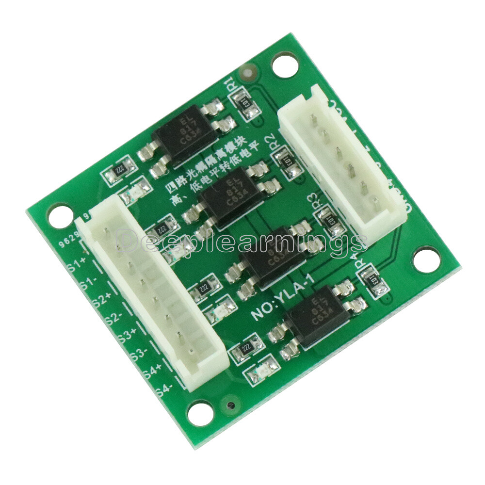 NEW 4 Channel Optical Coupler Isolation High/Low Level Voltage Converter Module