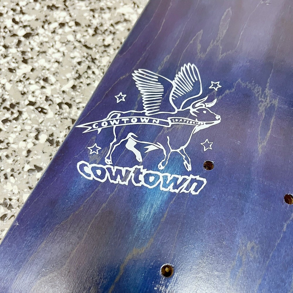 Cowtown Skateboard Deck Blue Good Condition