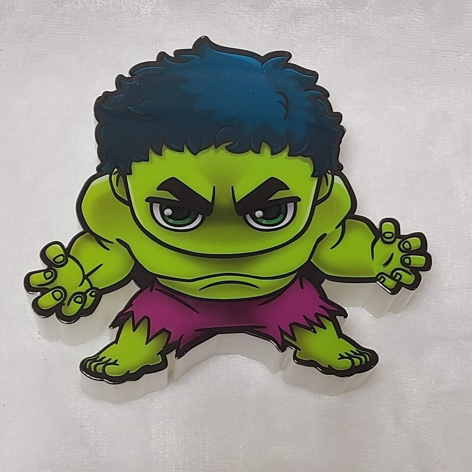 Marvel Avengers 3DLightFX 3D Hulk Mini Cartoon LED Cordless Night Light Decor