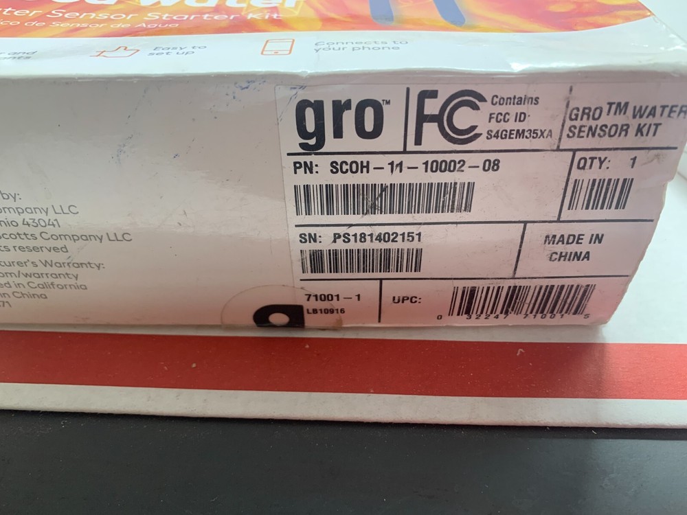 Scotts Gro Water Sensor Starter Kit 71001-1