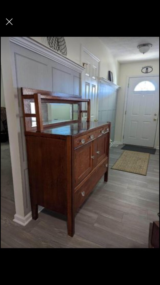 sideboard, oak, large, antique 