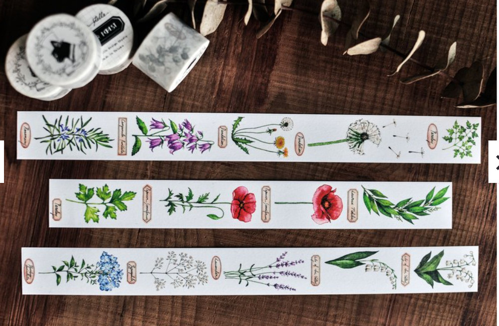 MiaoStelle Summer Forest Washi Tape SAMPLE LOOP