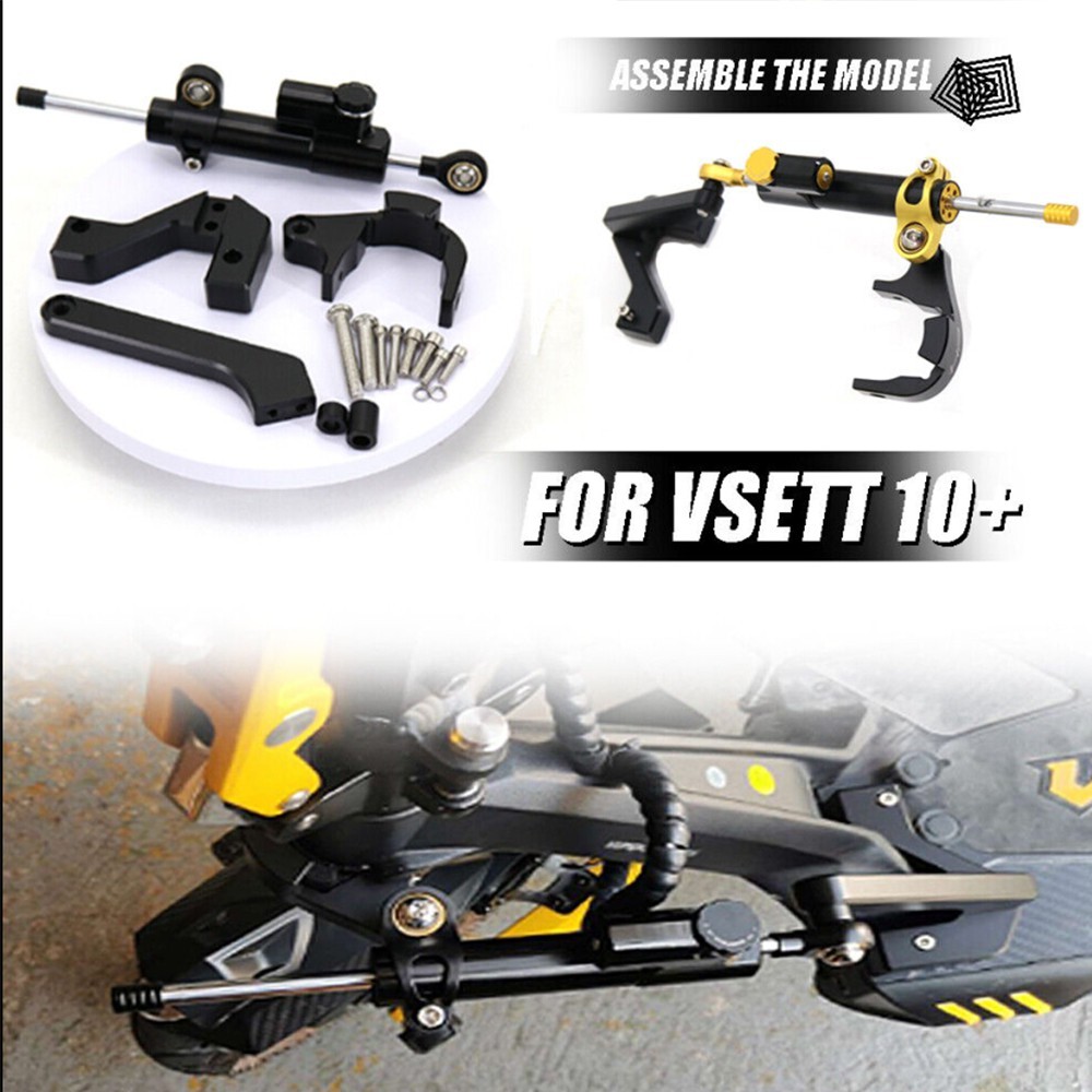 Electric Scooter For VSETT 10+ Steering Stabilizer Shock Absorber Bracket Kit