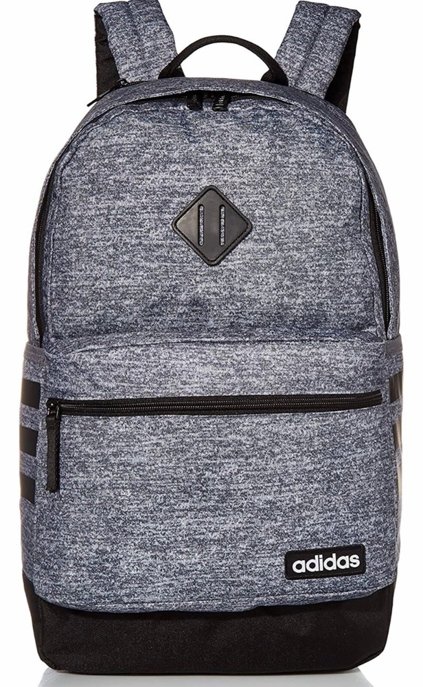 Bookbag Backpack Adidas Classic 3S Gray/Black One Size