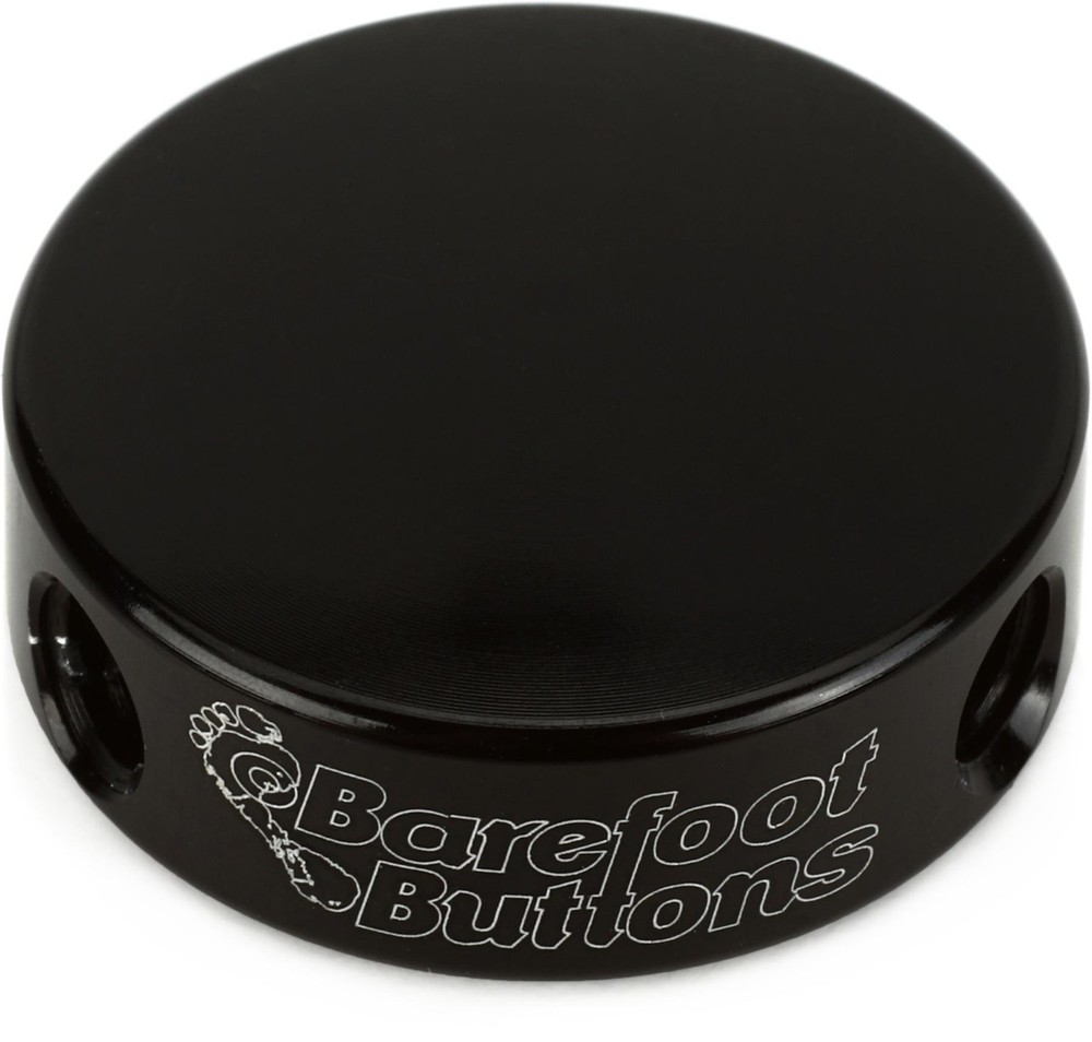 Barefoot Buttons V2 Mini Footswitch Cap - Black (5-pack) Bundle