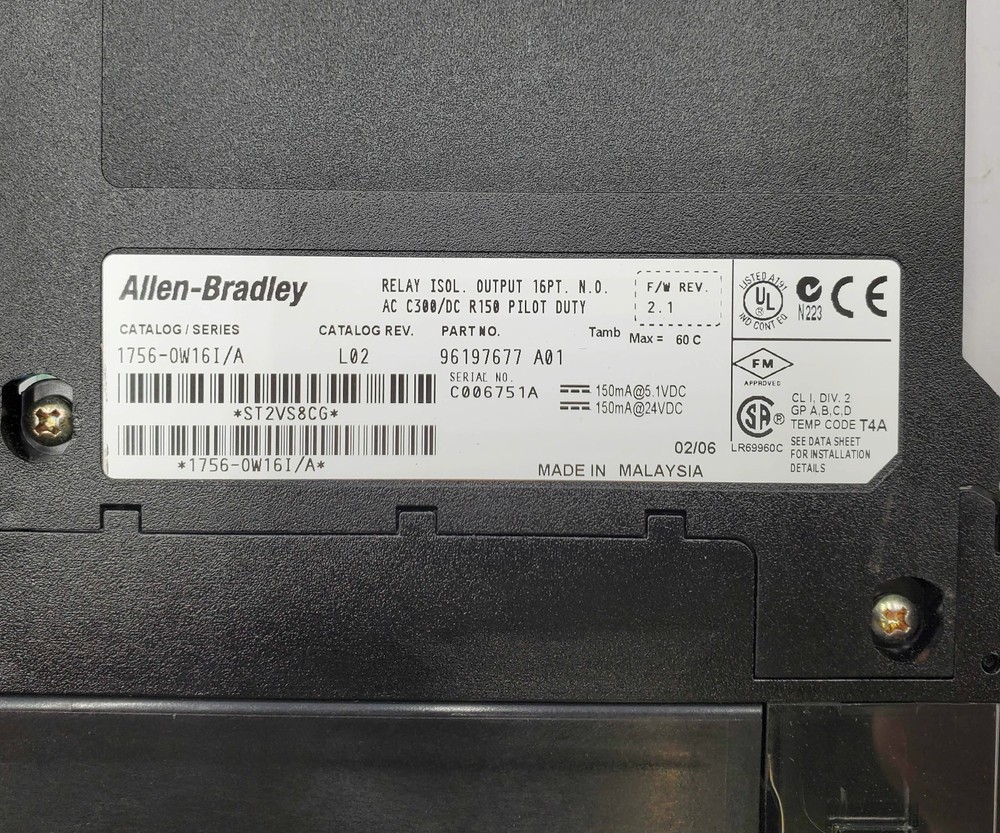 Allen Bradley 1756-OW16I ControlLogix Output Module