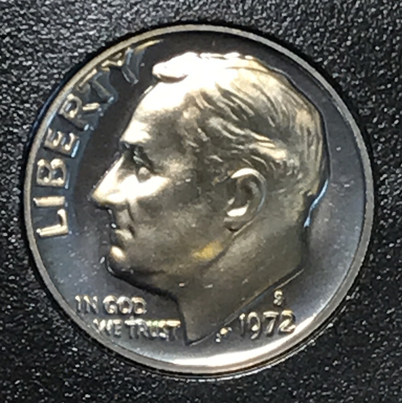 1972-S PROOF ROOSEVELT DIME
