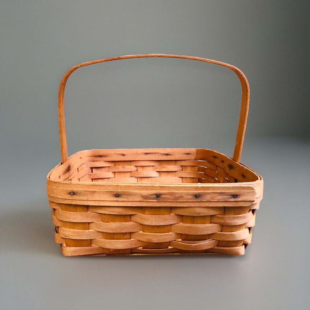 Vintage Longaberger rectangular basket 12 x 12