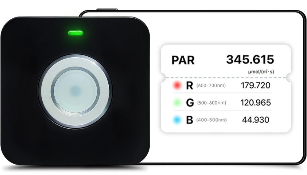 VBR-100 Quantum PAR Meter Sensor  PPFD Distribution Mapping, Bluetooth