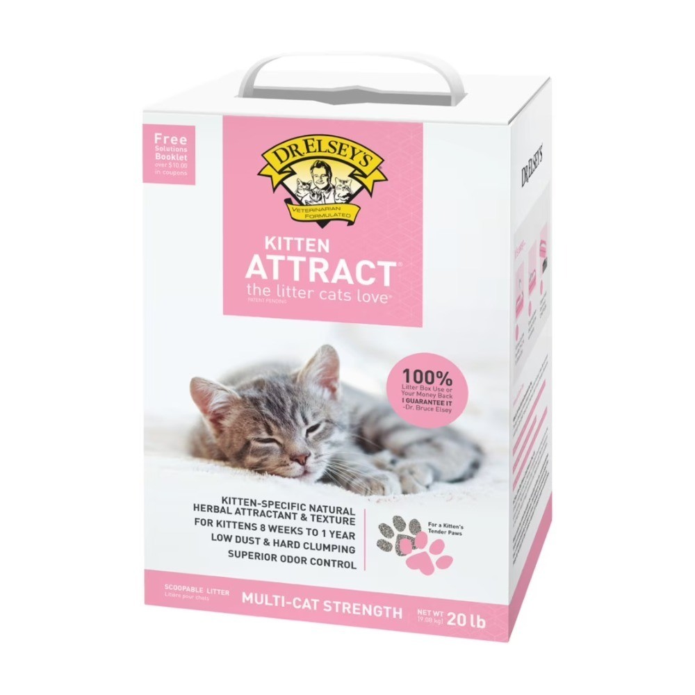 Clumping Clay Cat Litter for Kittens, Highly Absorbent, 20 lb Box