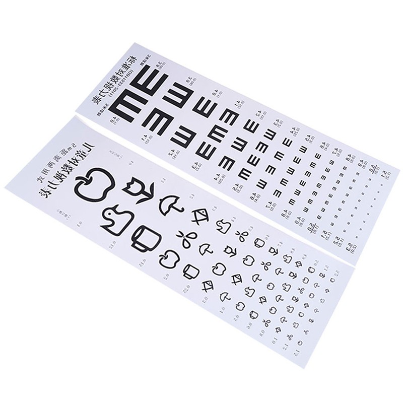 Wallmounted Waterproof Eye Chart Testing Cahrt Visual Testing Chart for HospY-cx