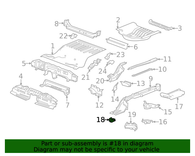 Genuine GM Lower Bracket 23111622