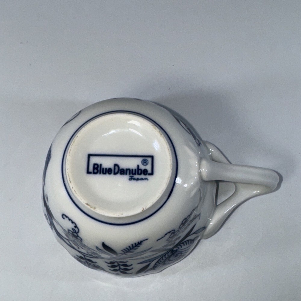 Scalloped Edge Blue Danube Cup