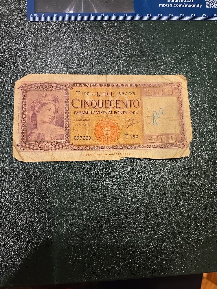 Italy- 500 Lire