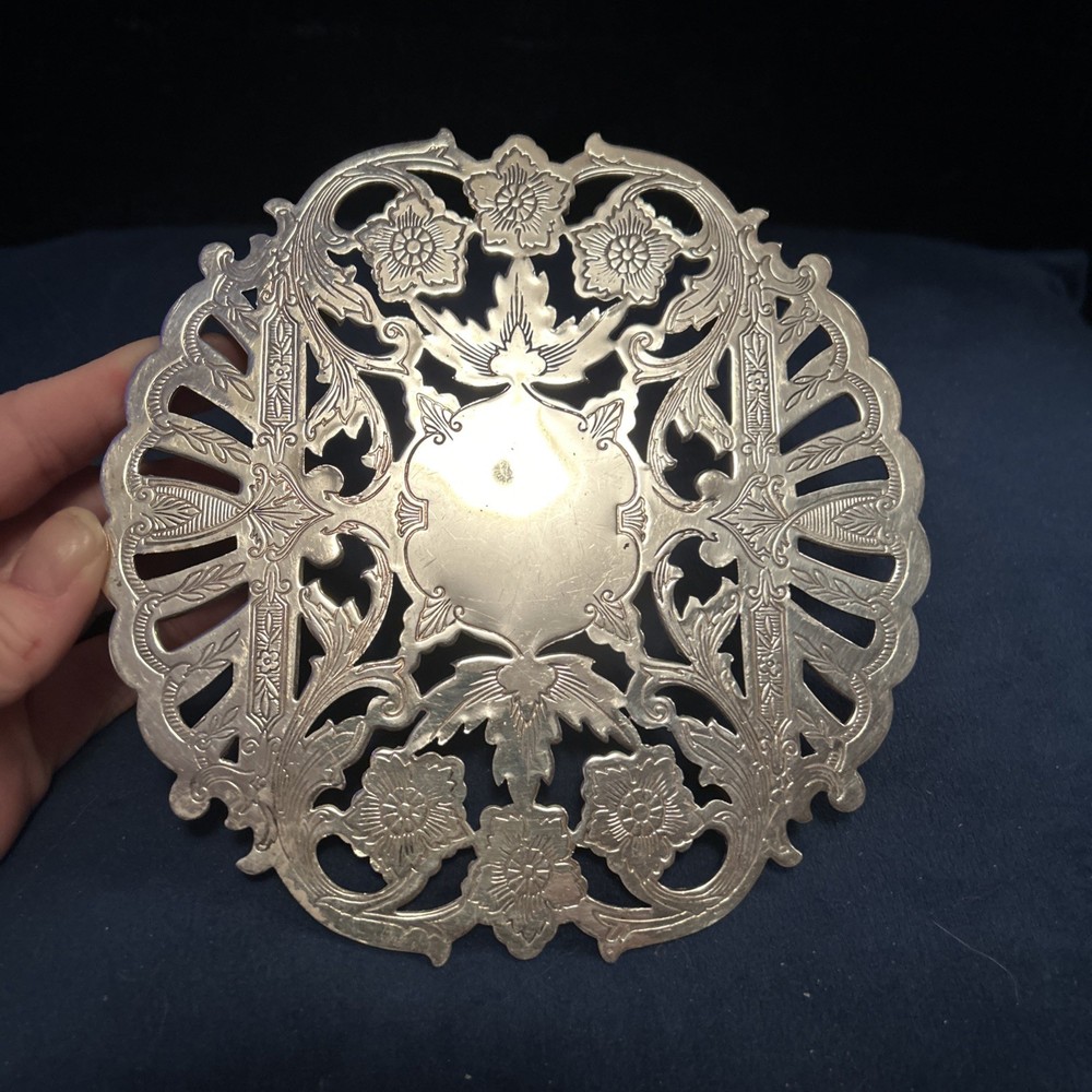 SILVER PLATED TRIVET VTG