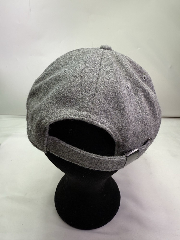 Bitbird Wool Blend Embroidered Logo Hat Cap Adjustable Gray White Band Rare