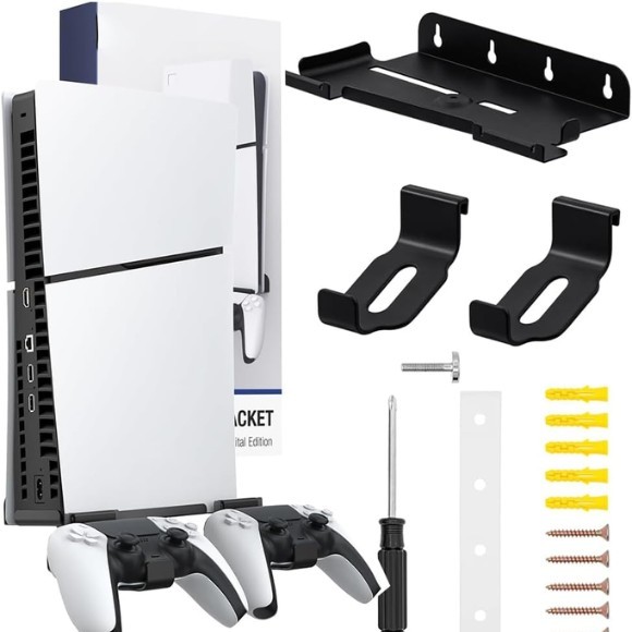 Wall Mount for PS5 Slim Disc and Digital Edition