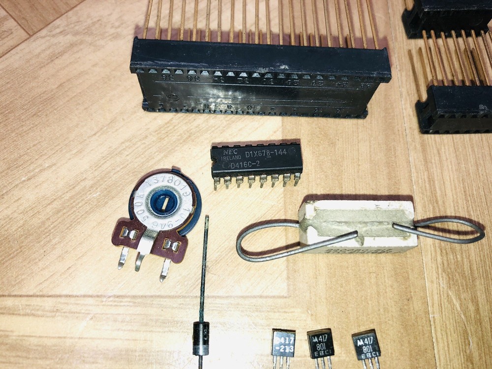 Lot Electronics Ceramic Disc Capacitors Dip Socket Power Diode Resistor NEC Chip