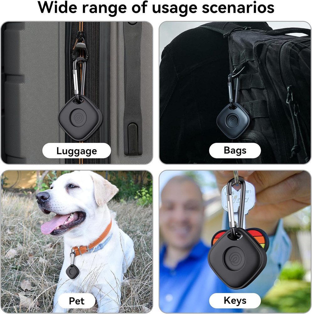 Case for Tile Life360 Mate (2024) Bluetooth Tracker with Keychain 2-Pack So