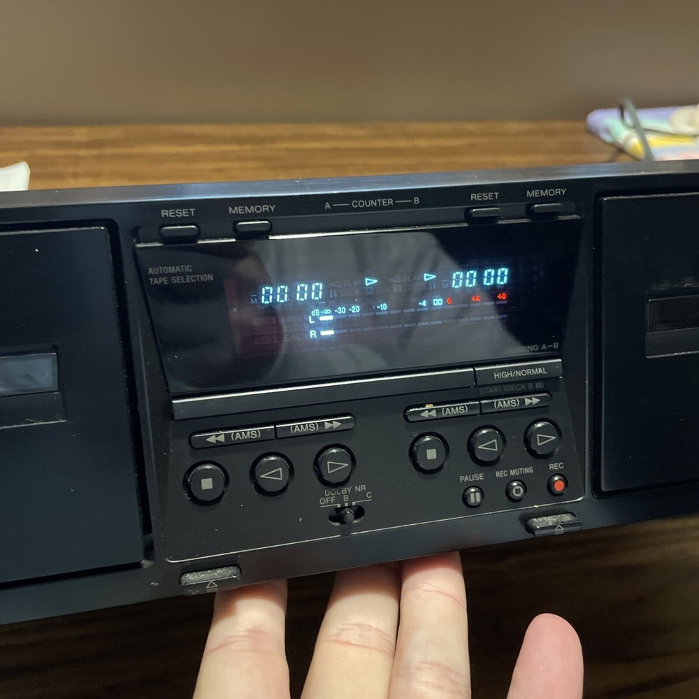 Sony TC-WE475 Dual Cassette Deck & Recorder - TESTED