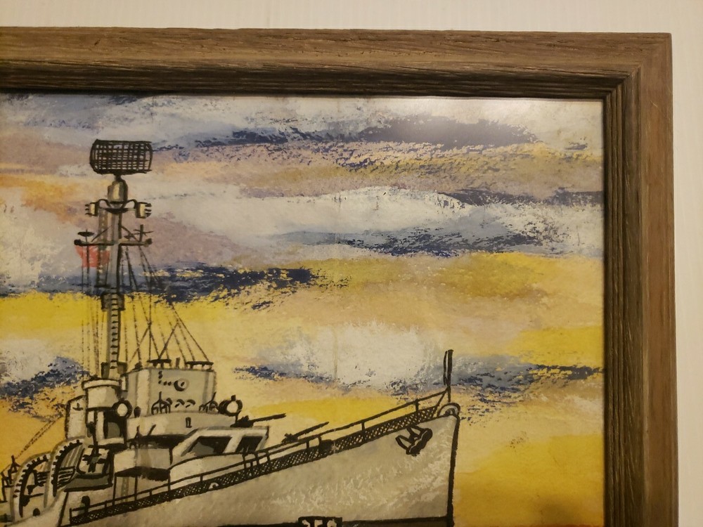 USS Hurst DE 250 Framed Art