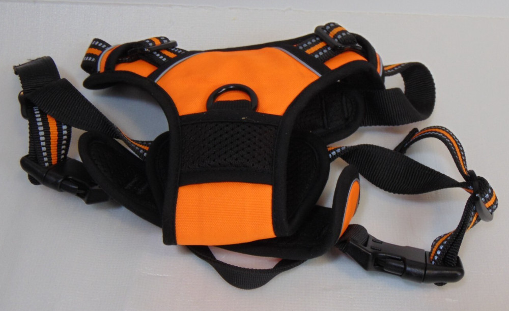 Hi Visibility Dog Harness Large No Pull Service Vest Reflective Strips Adjust