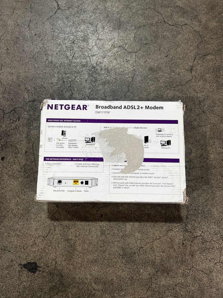 Netgear DSL Broadband ADSL2+ Modem DM111PSP