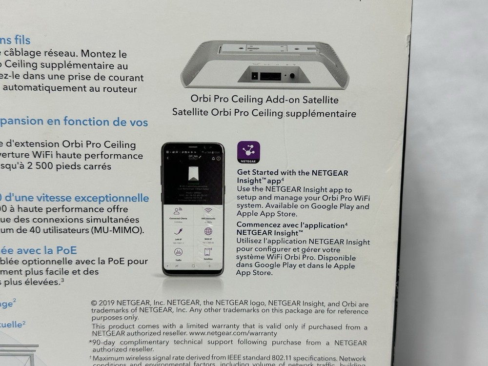 NETGEAR Orbi Pro SRC60-100NAS Wireless Range Extender – IEEE 802.11ac –FREE SHIP