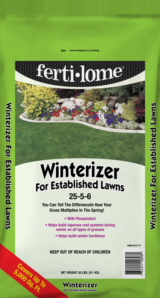 Winterizer For Established Lawns 25-5-6 with Phosphates, 20 lb