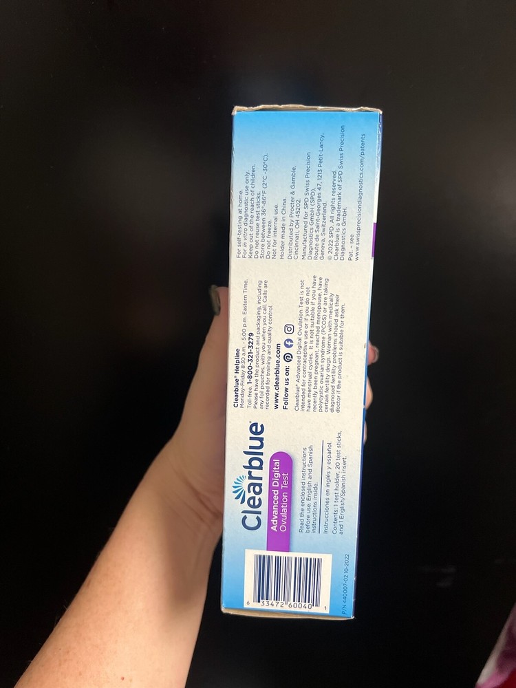 Clearblue, Advanced Digital Ovulation Test 20 Tests Exp 01/2027