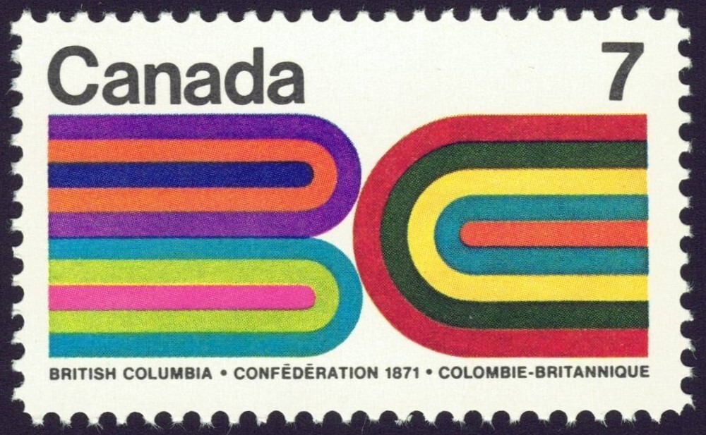 Canada sc#552 British Columbia Centennial, Mint-NH