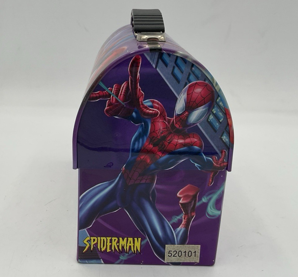 Marvel Spider-Man Tin Lunchbox 2005 NICE Fast Free Shipping!
